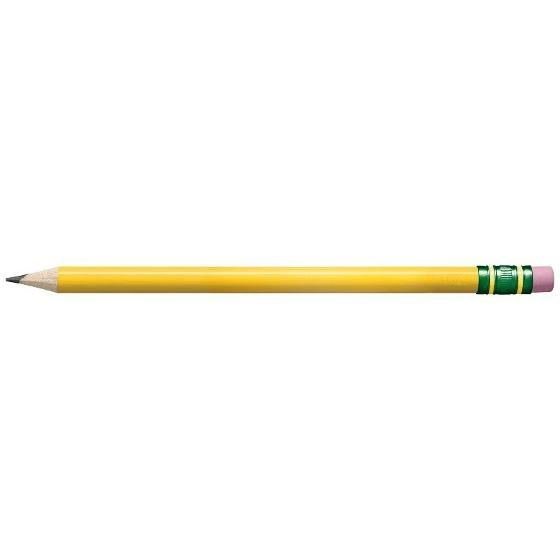 My First Pencils, Presharpened, #2 HB .4mm Lead, Yellow, 2 Count