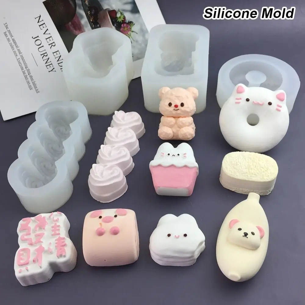 1Pcs Animal Bunny Kitten Silicone Mold Cartoon Cute Cartoon Mold Multifunctional Baking Mould