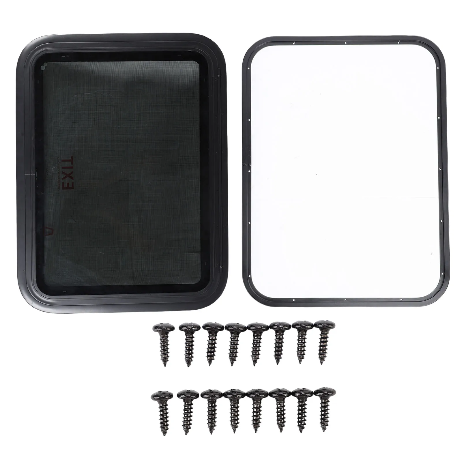 

Окно для автодома с защитой от солнца и конфиденциальности, 30,48 x 22,36 дюйма, выдвижное окно для прицепа с сеткой для стен толщиной 1,6–2 дюйма