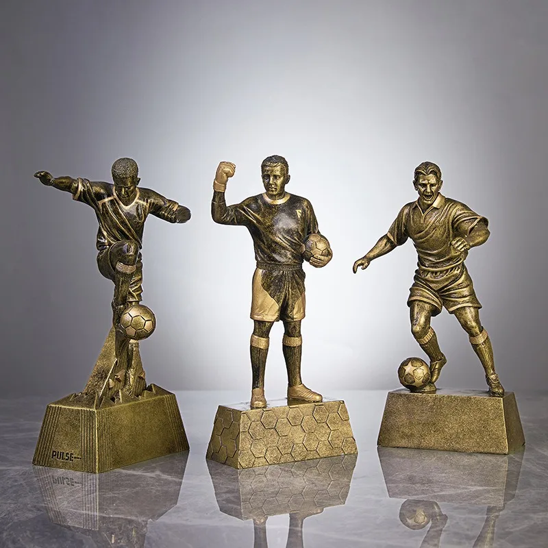 

New football model decoration Basketball figure sculpture Wine cabinet office table decoration trophy Resin crafts