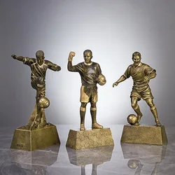 New football model decoration Basketball figure sculpture Wine cabinet office table decoration trophy Resin crafts