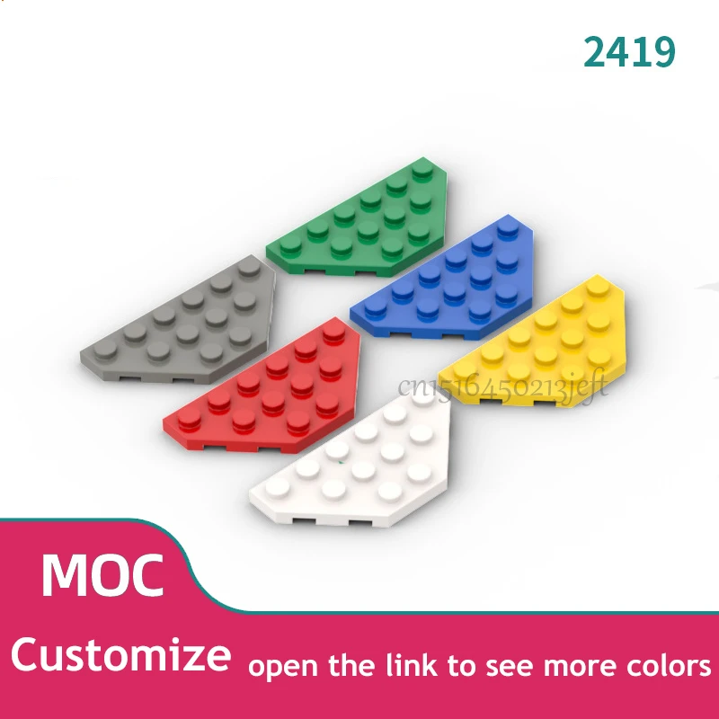 

30 шт. совместимые детали MOC Brick 2419 43127, клиновая пластина, 3 x 6 вырезанных углов, строительный блок, частицы, сделай сам, сборка, детская игрушка для мозга, подарок