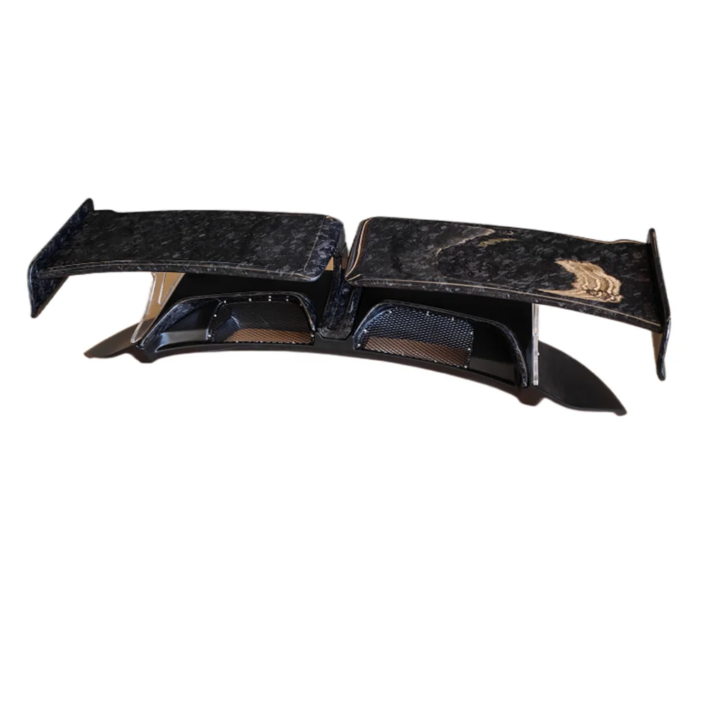 

Оригинальный кованый задний спойлер багажника из углеродного волокна в стиле TE, комплект кузова для Porsche 992 из настоящего углеродного волокна