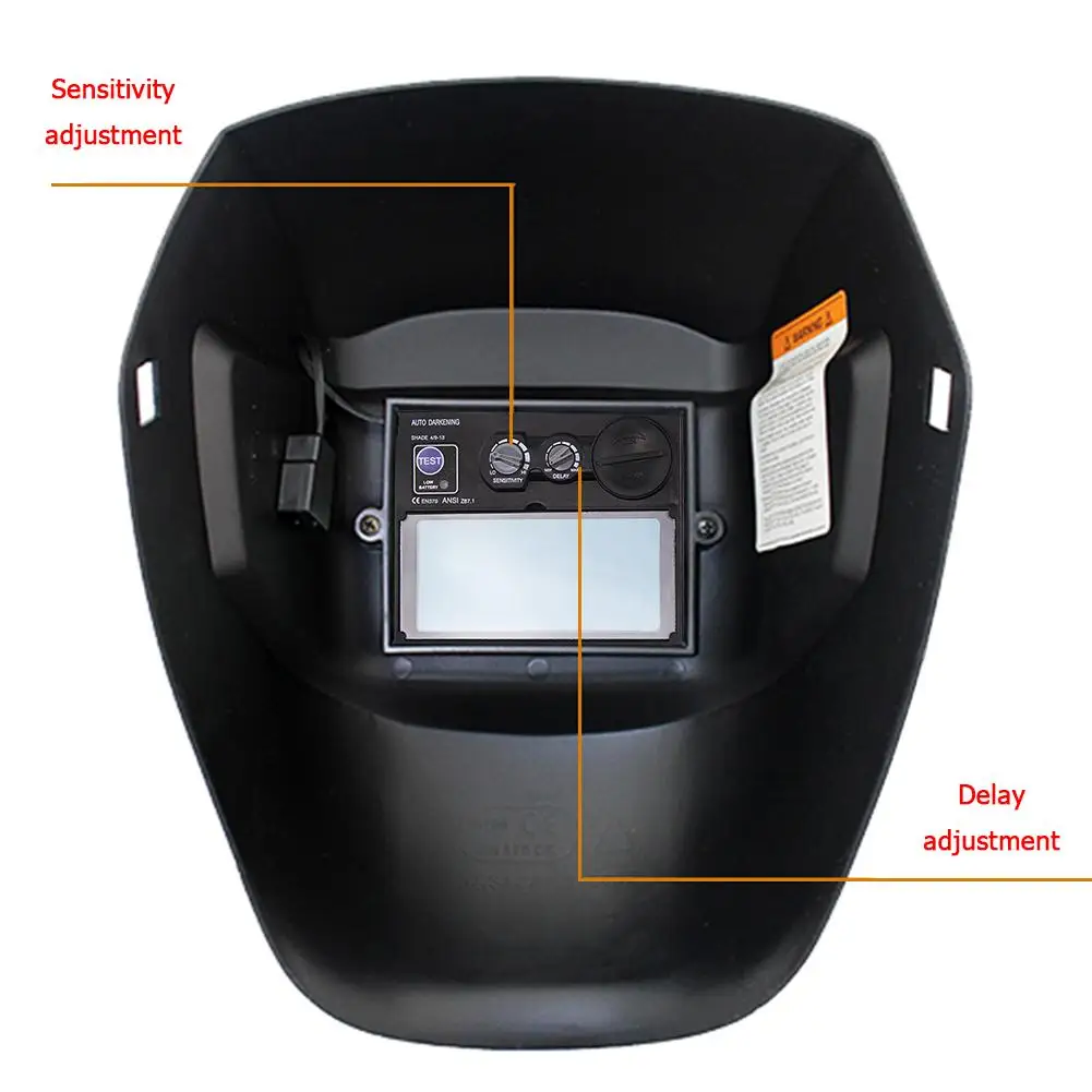 Solar Panel Welding Helmet Eyes Protector Auto Darkening Welder Helmet Eyes Lens Filter LCD Dimming Screen for Welder Supplies