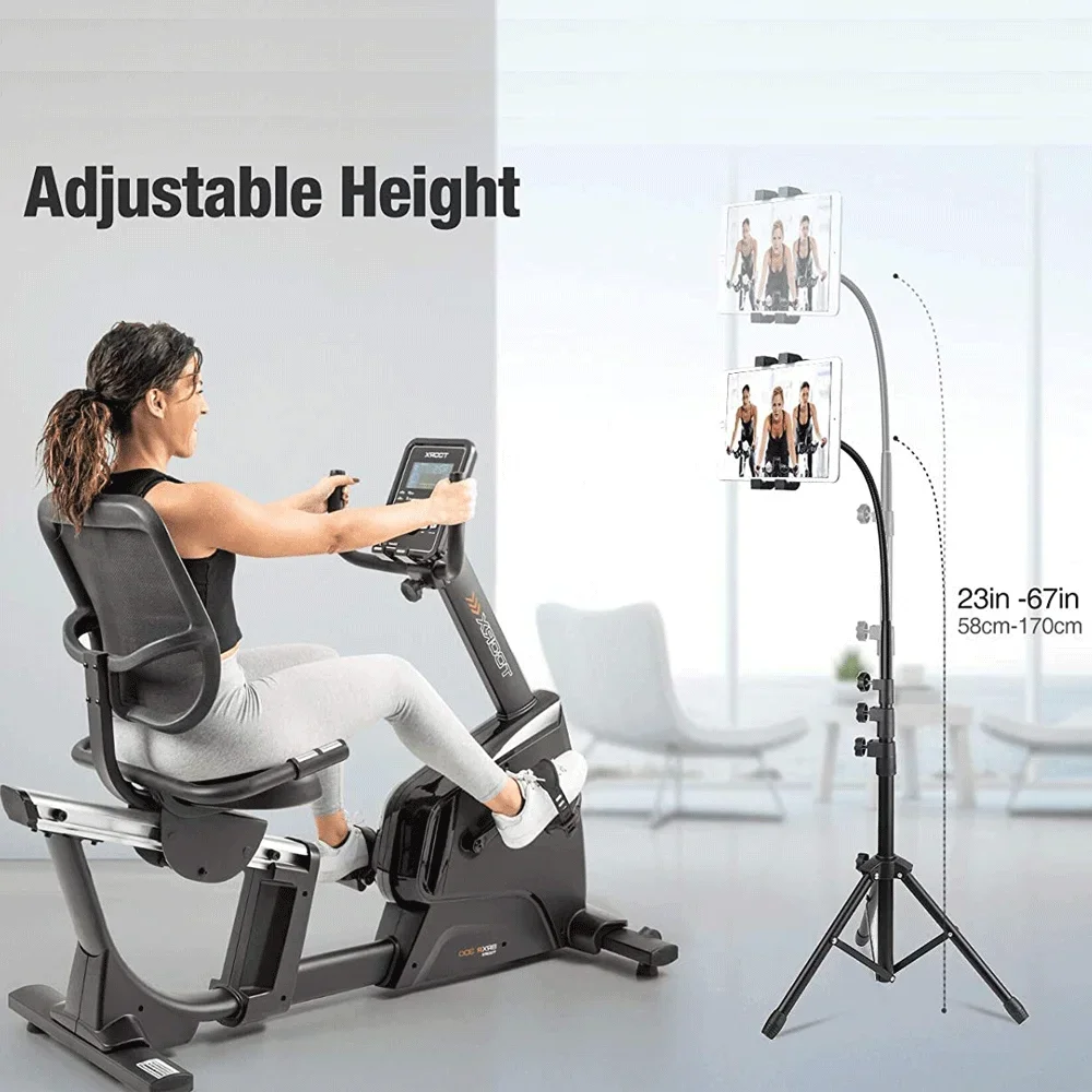 1.7m Height Tablet Stand for IPad Pro 11 12.9'' Air 2 3 4 Tripod Floor Holder Adjustable Tablet Mount Mobile Phone for Samsung