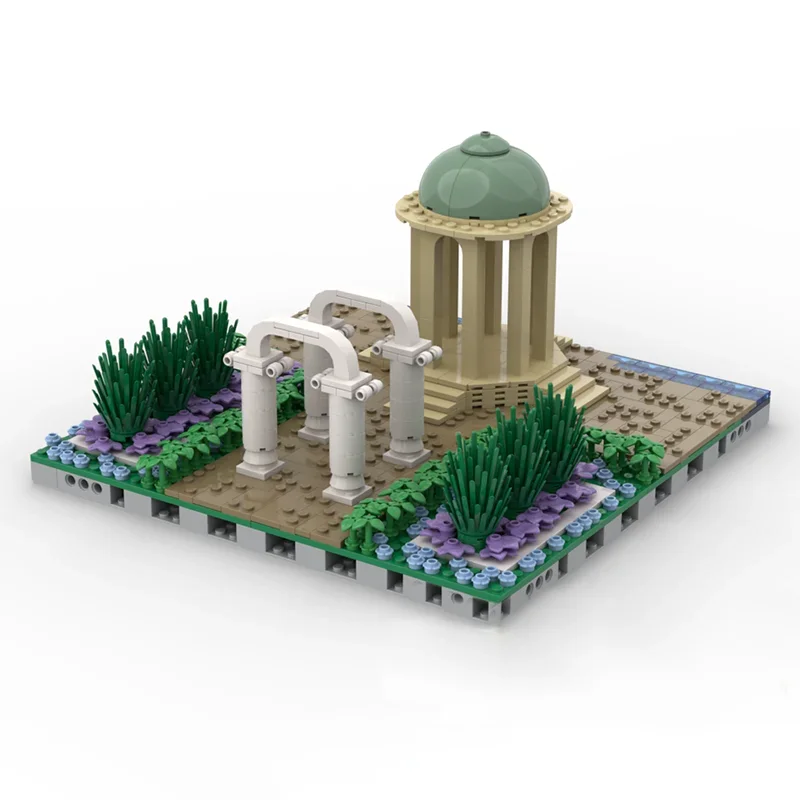 Beliebte Stern Modell Moc Bausteine Modulare Garten Modell Technologie Berühmte Szene Modell Ziegel DIY Montage Street View Spielzeug