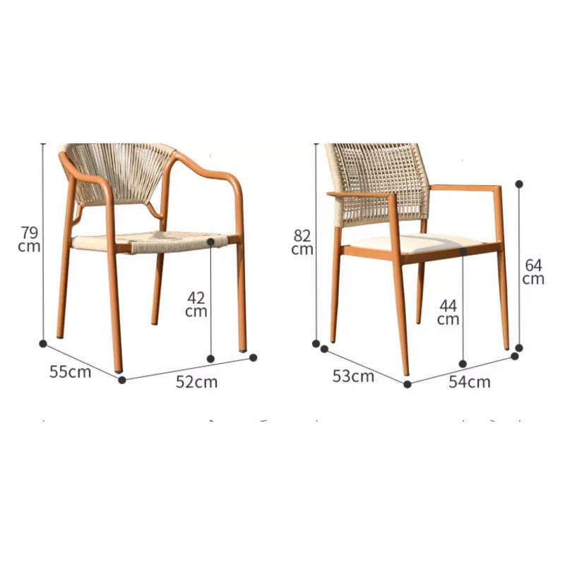 

Outdoor leisure table and chair combination balcony garden one table two chairs outdoor rattan outdoor