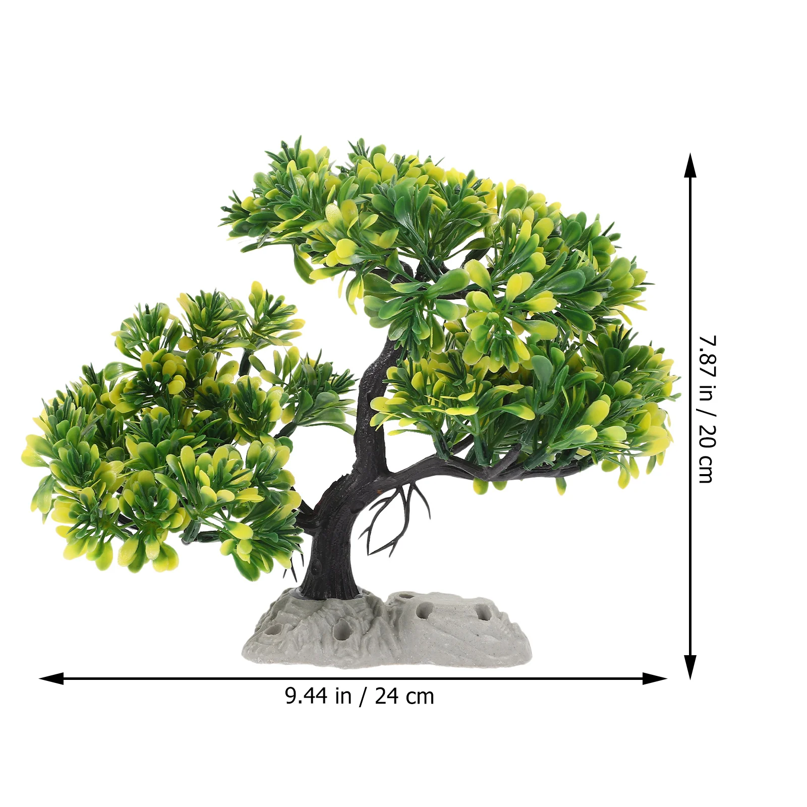 

Simulation Pine Tree Bonsai For Fish Tank Aquarium Decoration Fake Plant Plastic Foliage Landscape Accessories Pets Decor