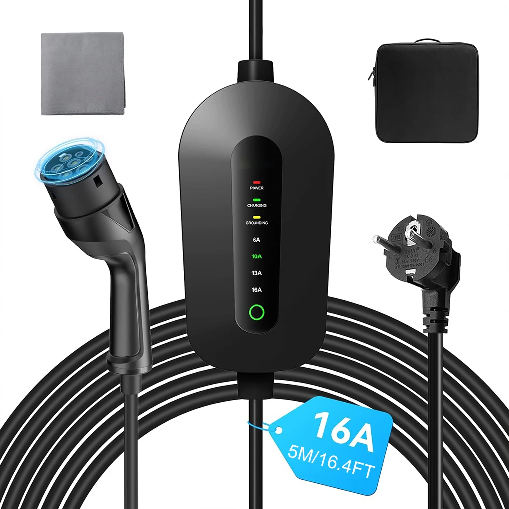 

Electric Car Charger TYPE 2 3.5KW EV Charging Cable TYPE 2 EV Charger Station Wallbox EVSE for Electric Vehicles Cars IEC 62196