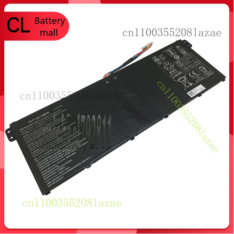 

Новый оригинальный аккумулятор AC14B7K 15,28 В, 50,7 Втч для ноутбуков серии Acer 4ICP5/57/80