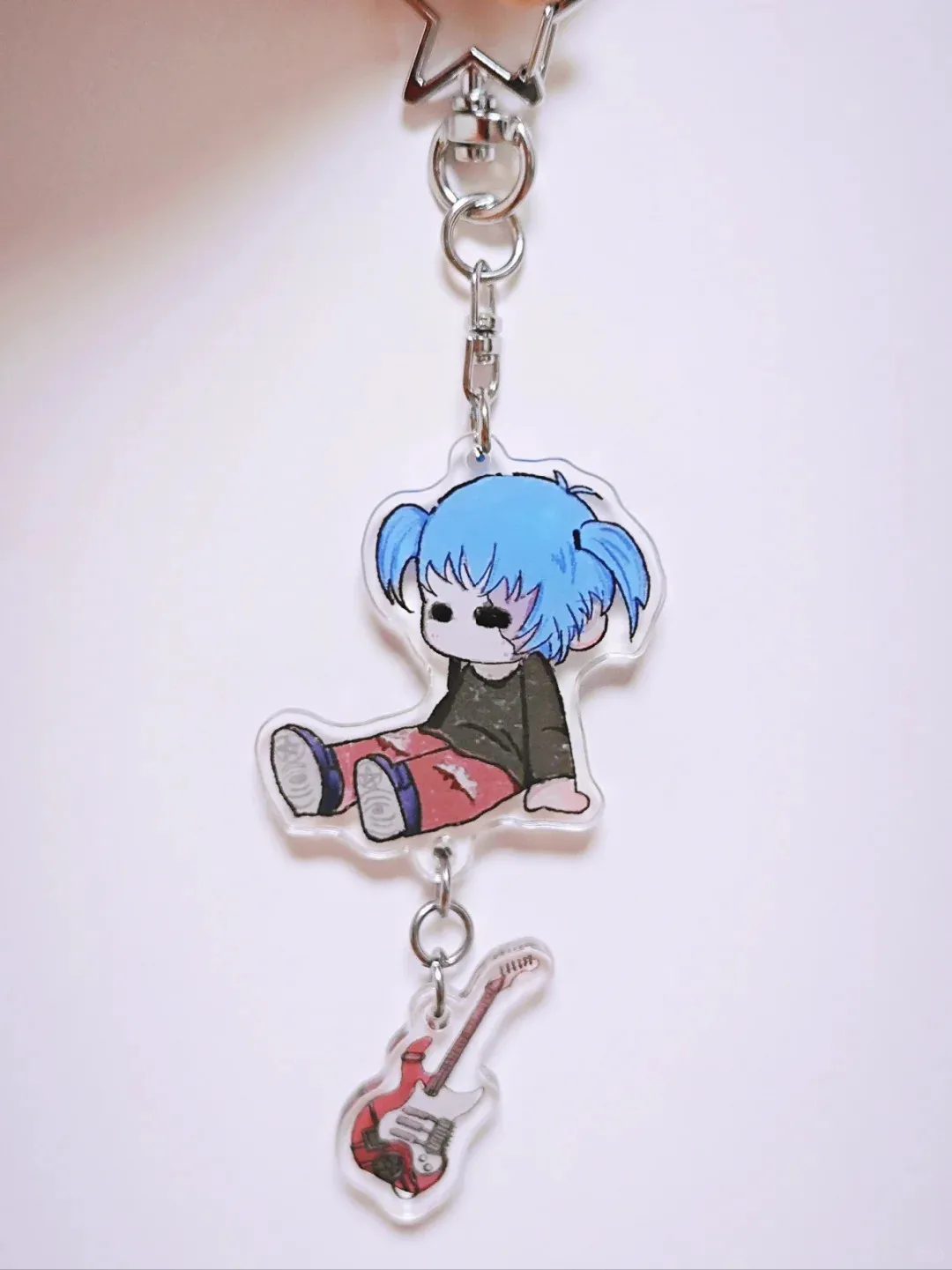 sally face keychain man Acrylic charms chain for pants womans key chain men pendant key ring Girls  key holder Jewelry llaveros