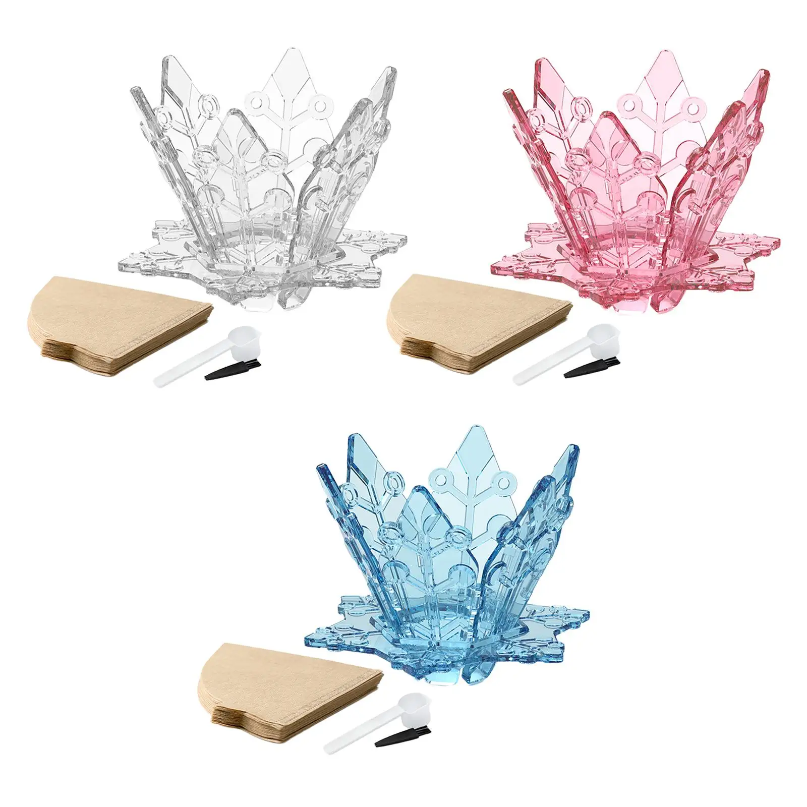 Copo de filtro de café com 40 filtros de papel para gotejador de café para escritório, piquenique