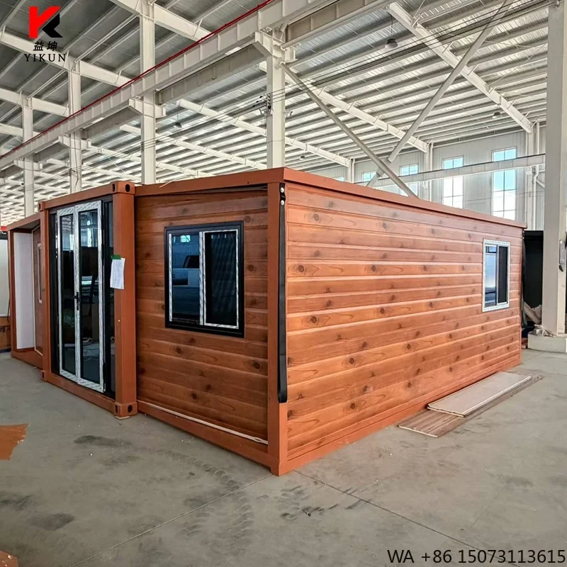 20ftDouble Wing Expandable ContainerHouse Prefabricated Modular Tiny Home Galvanized Steel Expandable Villa for Residence Office