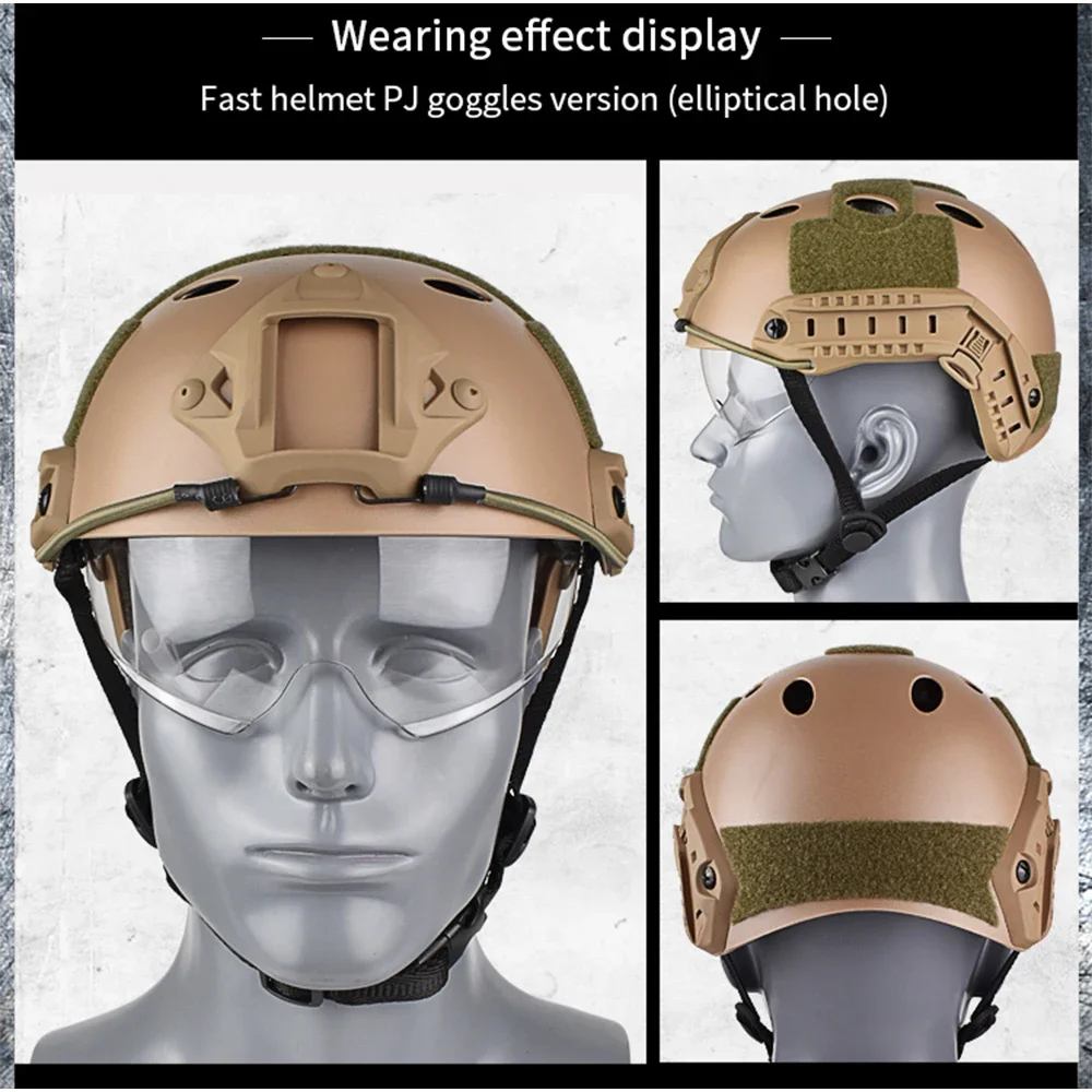 Game Air Gun FAST Helmet Goggle Field Exercise Exercise Game Light Helmet Field Hunting Battle Helmet