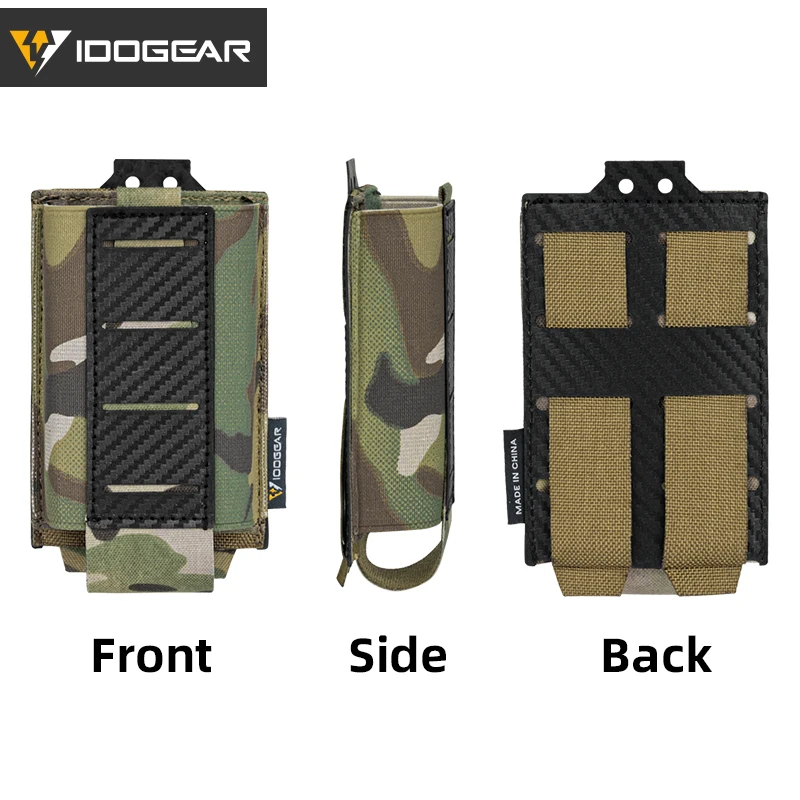 Idodgear Tactical Molle 5.56 Single Mag Pouch Military 5.56 Mag Carrier accessori per softair da caccia in fibra di carbonio