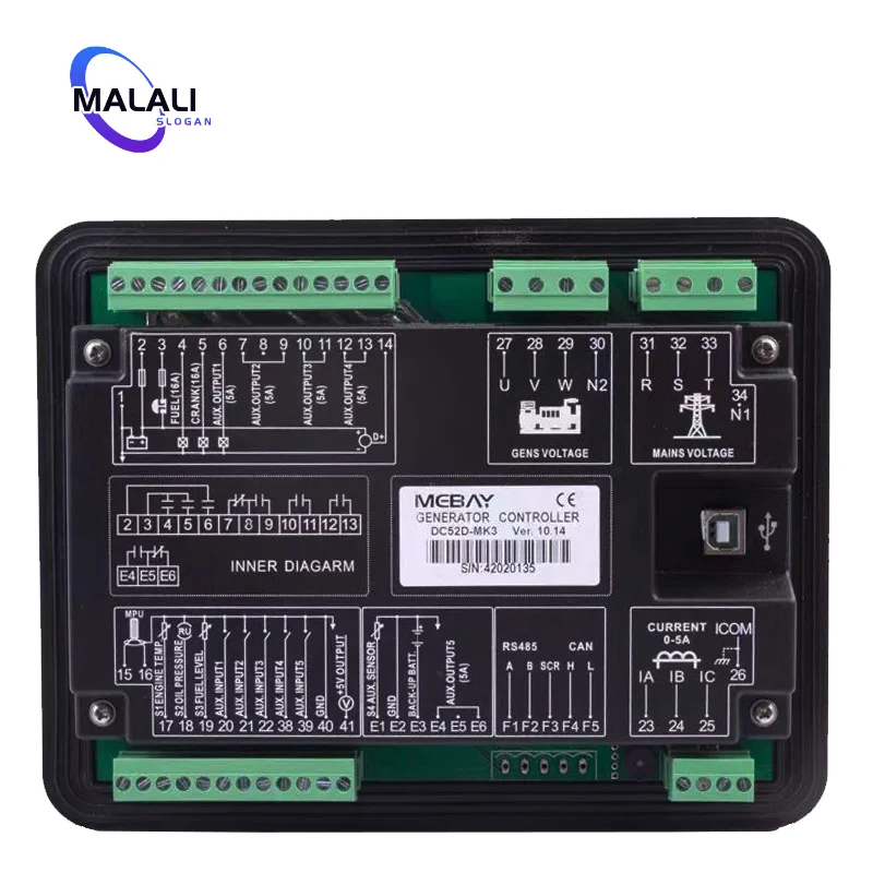 Mebay DC50D DC52D MK3 diesel generator set controller generator set control panel