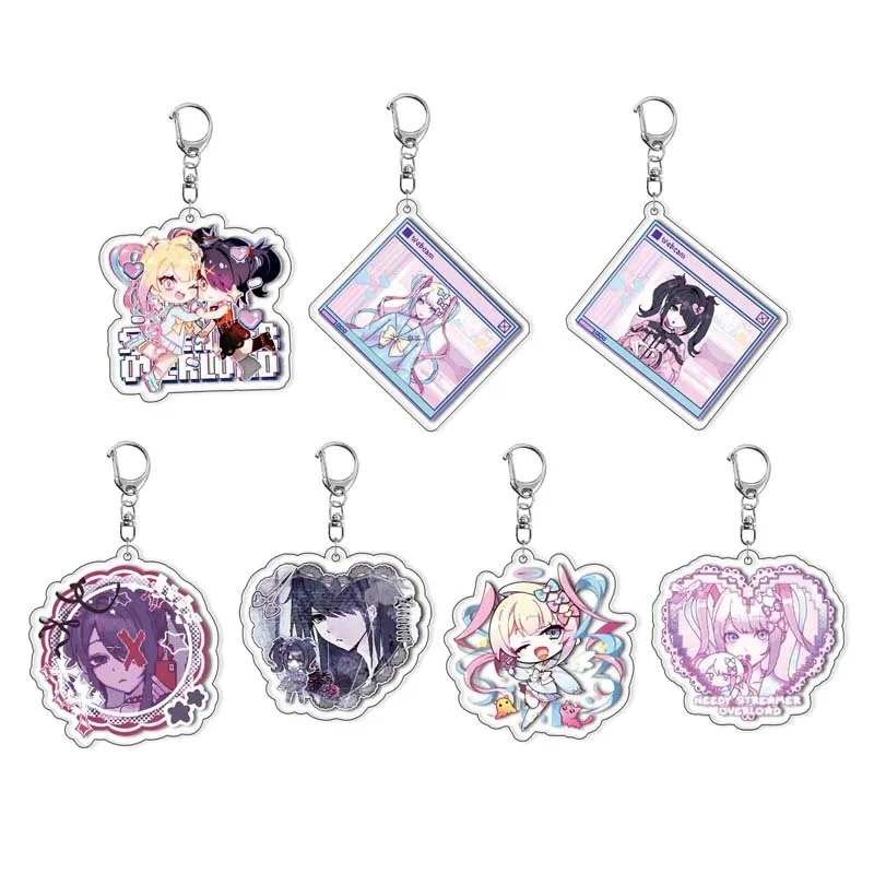 Needy Streamer Overload Anime Llavero Ame-chan KAngel Noa Amano para Hombre y Mujer, Colgante de Acrílico con Figura de Dibujos Animados, Regalo