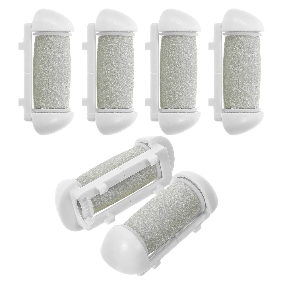 

6pcs Foot Grinder Accessories Electric Rollers Dead Skin Removal Callus Remover Heel Exfoliator Pedicure Replacement Heads Foot