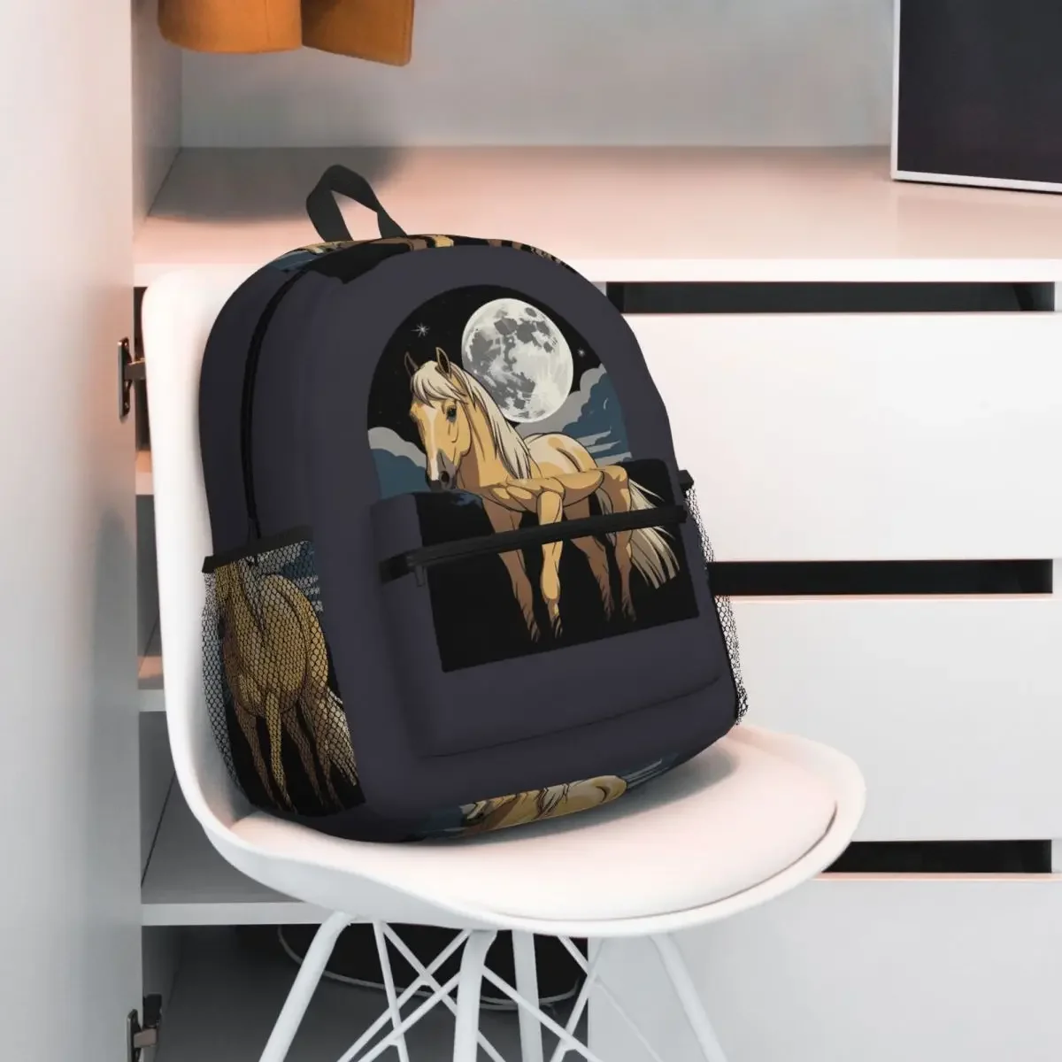 

Рюкзак Palomino Horse In Moonlight, рюкзак большой емкости, детская сумка для книг, школьная сумка, сумки на плечо для мужчин и женщин