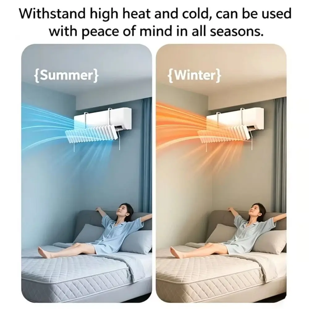 Wall-Mounted Air Conditioner Windshield Universal Durable Airflow Control Baffle Safe Anti-Direct Blowing