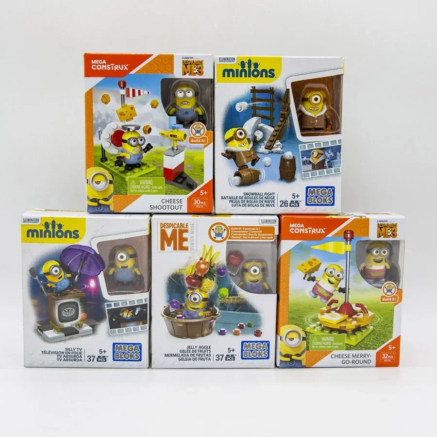 Bloks Construx Minions Minions Series Building Anime Figure Mini Cute Collectible Model Toys Room Ornament Birthday Gift