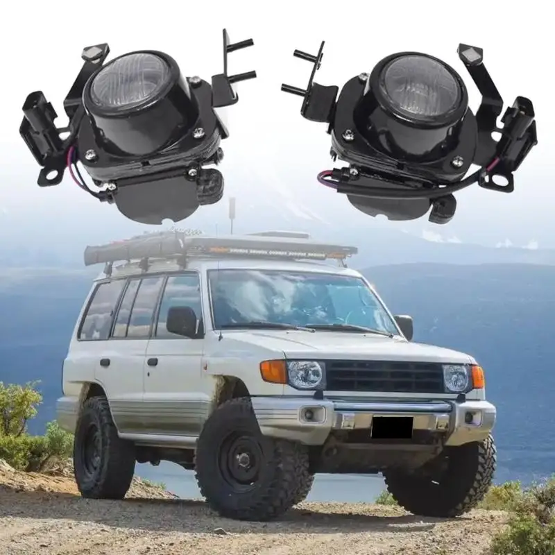 

LED Fog Lights For Select Model Optimized Light Spread MR376097 MR376098 With Shockproof Lens D7YA