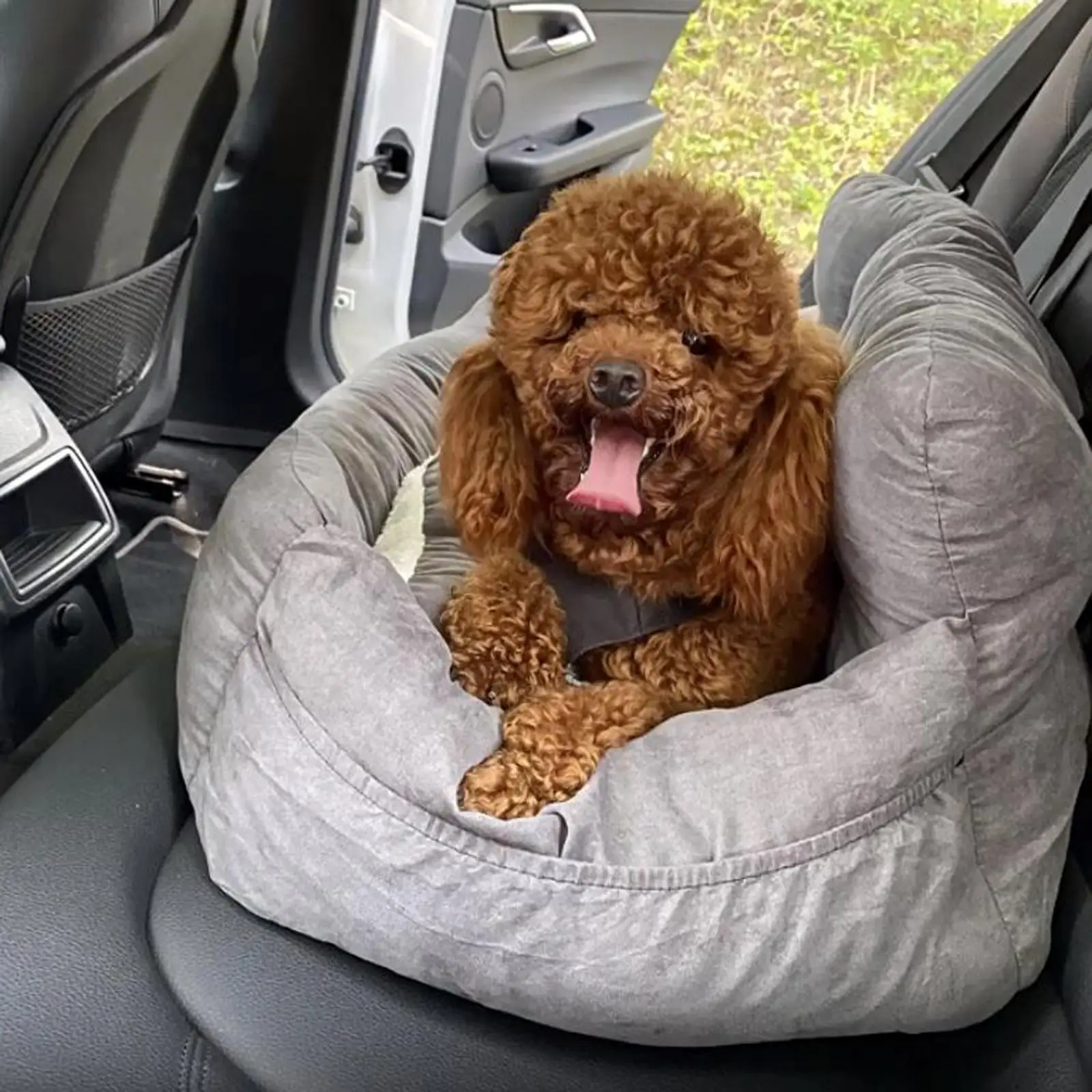 Dog Booster Seat Sofa Pets SUV Seat Portable Carrier Bed Comfortable Dog Car Seat Nest for Medium Large Dogs Puppy Supplies