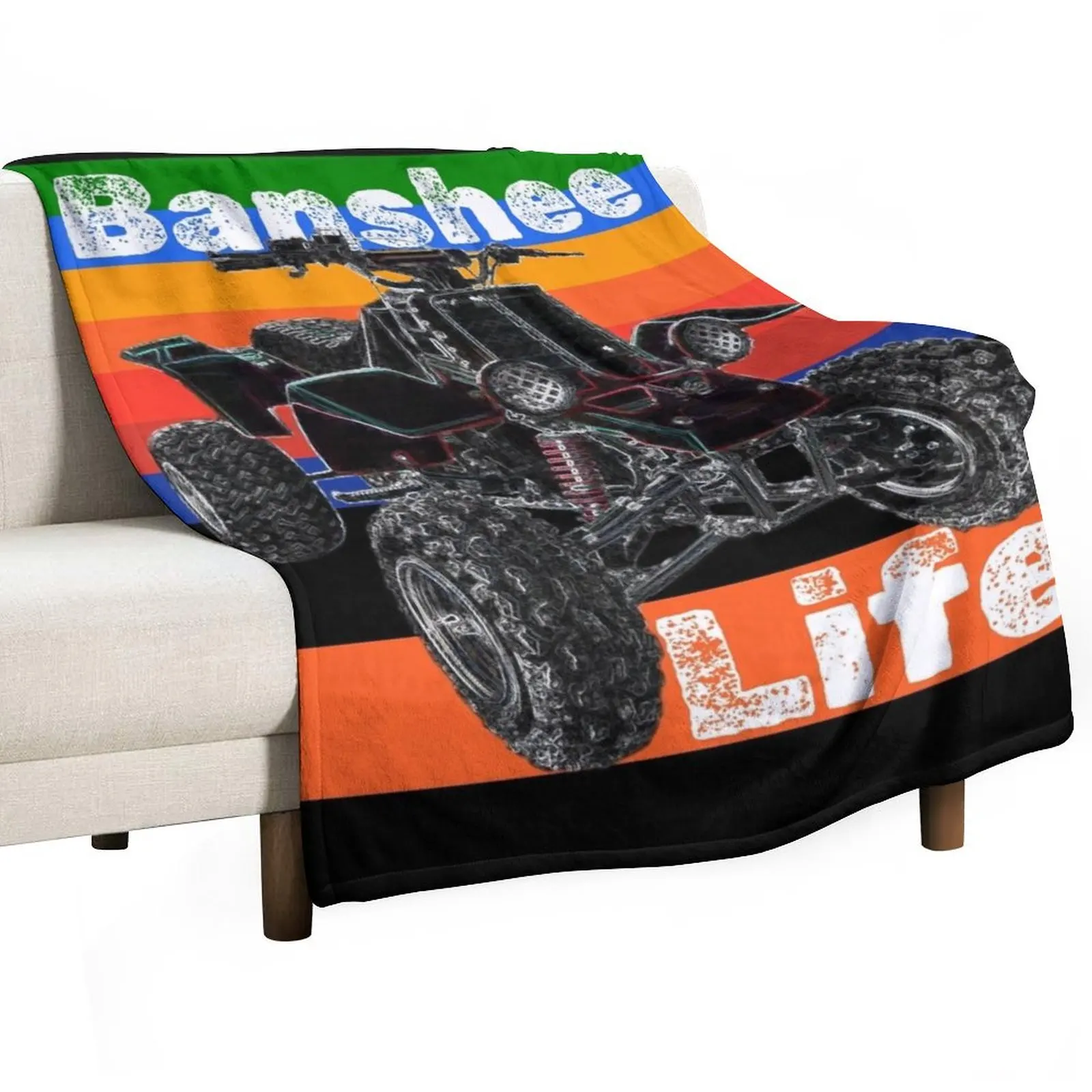 

Banshee Quad ATV, Banshee Four Wheeler, Quad Bike Throw Blanket For Sofa Thin Luxury Throw Blankets For Bed Soft Beds Blankets