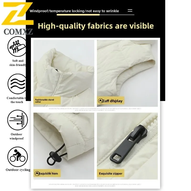 

Mens Workwear Down Vest Spring Autumn American Style Quilted Sleeveless Jacket Thermal Padded Outdoor Leisure Sports Waistcoat