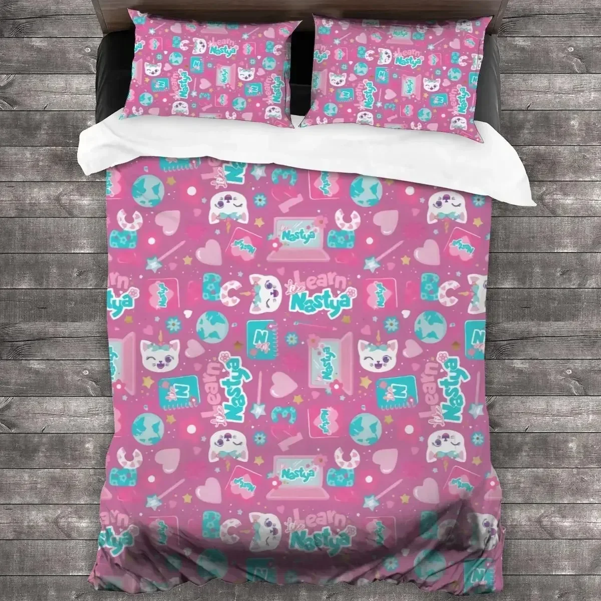 

Like Nastya 3D NEW Duvet Cover Pillowcase Bedding Set Adult Boy Girl Bedroom Decoration Children Single Double Large