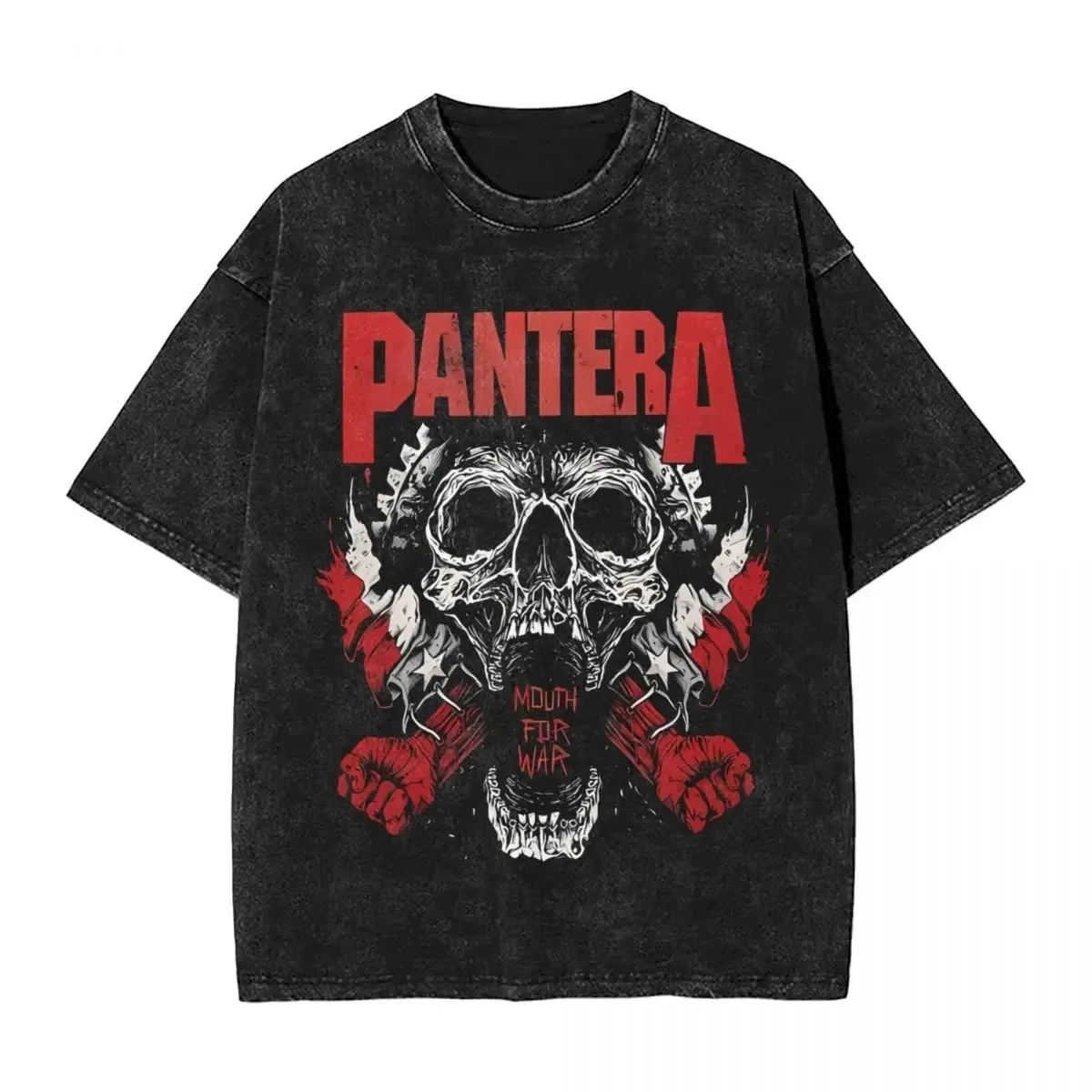 Power Metal Rock Band PANTERA  Album Classic Poster Graphic Print T-shirt Men Women Washed Vintage Harajuku Cotton Oversized Tee view 2
