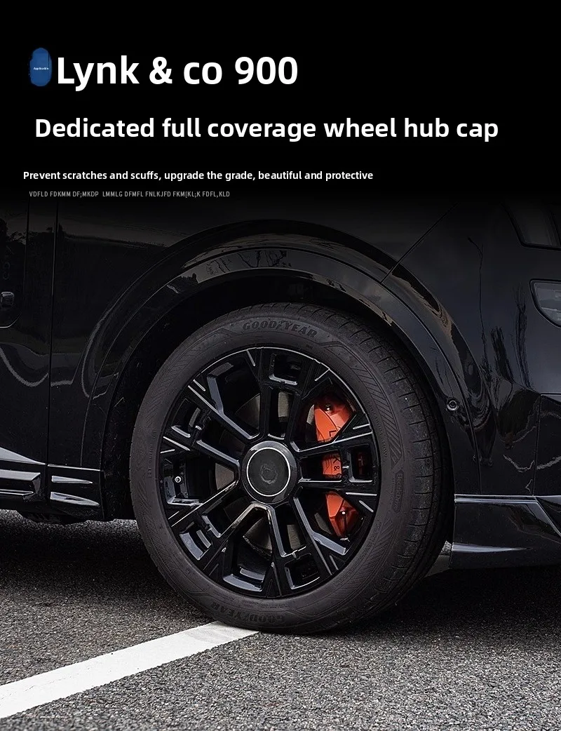 for Lynk&Co 900 Wheel hub cover [21 inch] snap on all inclusive anti scratch car wheel hub decorative frame cover