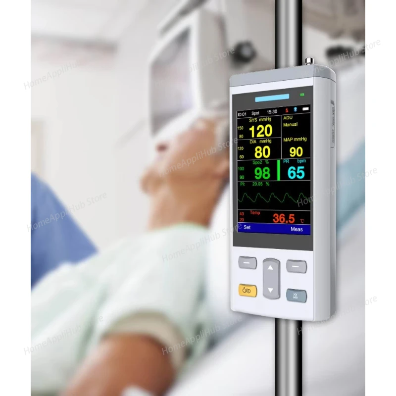 Portable Monitor, Animal Electrocardiogram Monitor, Blood Pressure, Blood Oxygen, Body Temperature, Vital Signs Monitor