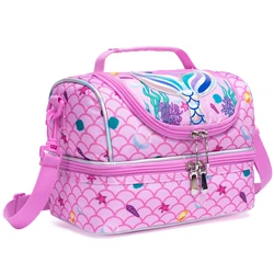 Lunch Bag Suitable for Elementary School for Picnics Tourism Camping Double-layer Preservation Adjustable Shoulder