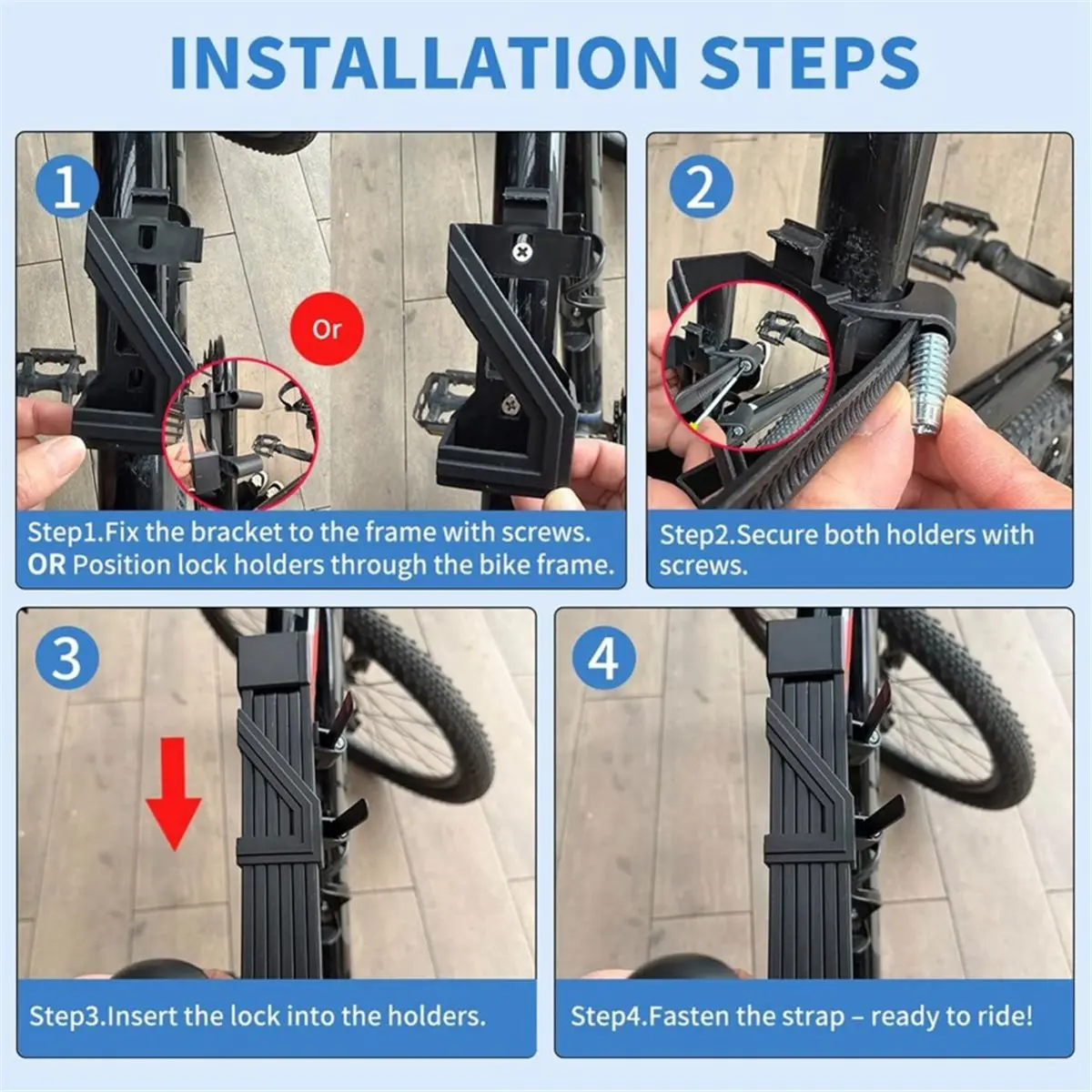 11·11COUPON Folding Bike Chain Lock with Key , Bicycle Lock with Solid Links for Bike Scooter and Electric Scooter
