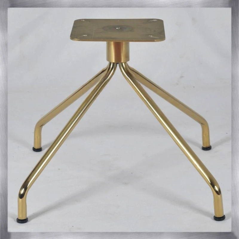 

Stainless steel four-claw high-footed sofa, leisure chair base, fashionable style, mirror titanium gold chair feet