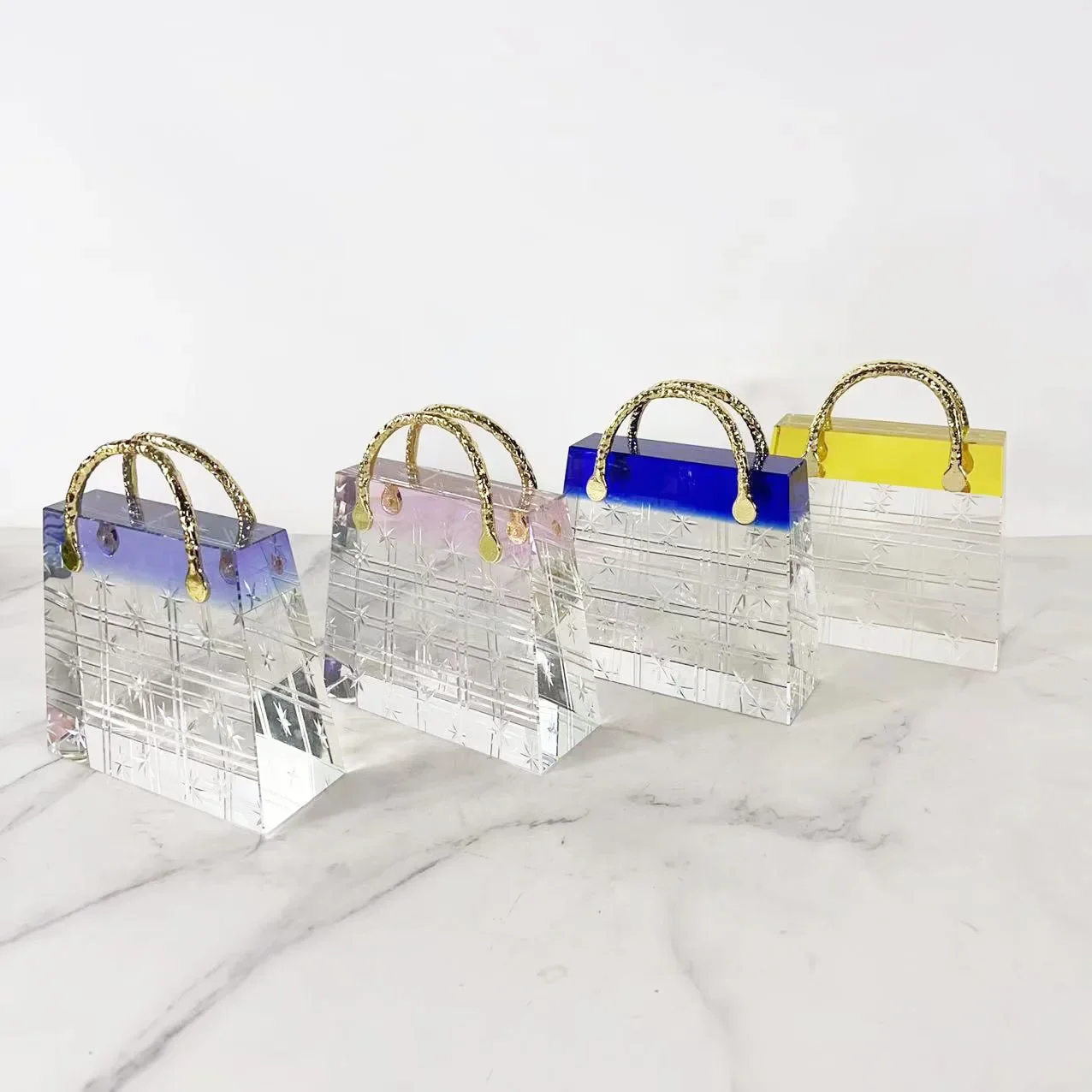 Modern crystal glass animal ornament model room living room entrance artwork hotel villa soft decoration