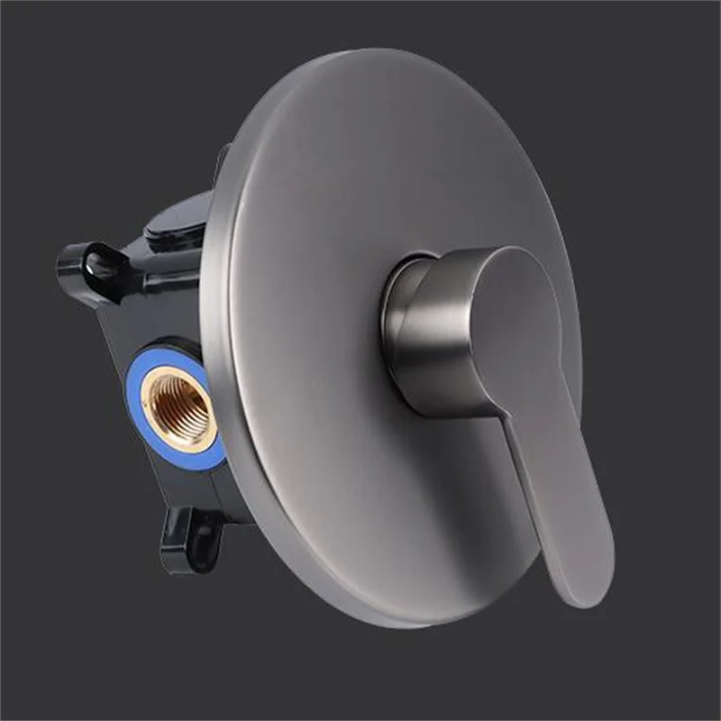 Picture 4: Shower Control Valve Bahtroom Black Chrome One Function Brass In Wall Faucet Mixer Concealed Control Valve For Shower Head