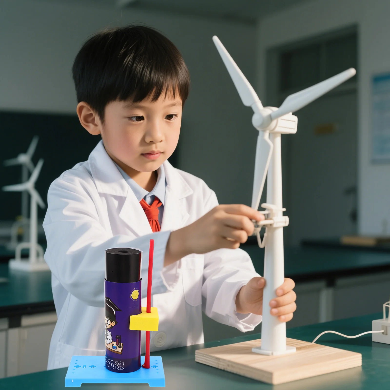 1 satz 1 Set Kinder Mikroskop Wissenschaft Kit Diy Montage Mini Mikroskop Für Anfänger Schüler Lernen Stem Tragbare Handheld Labor