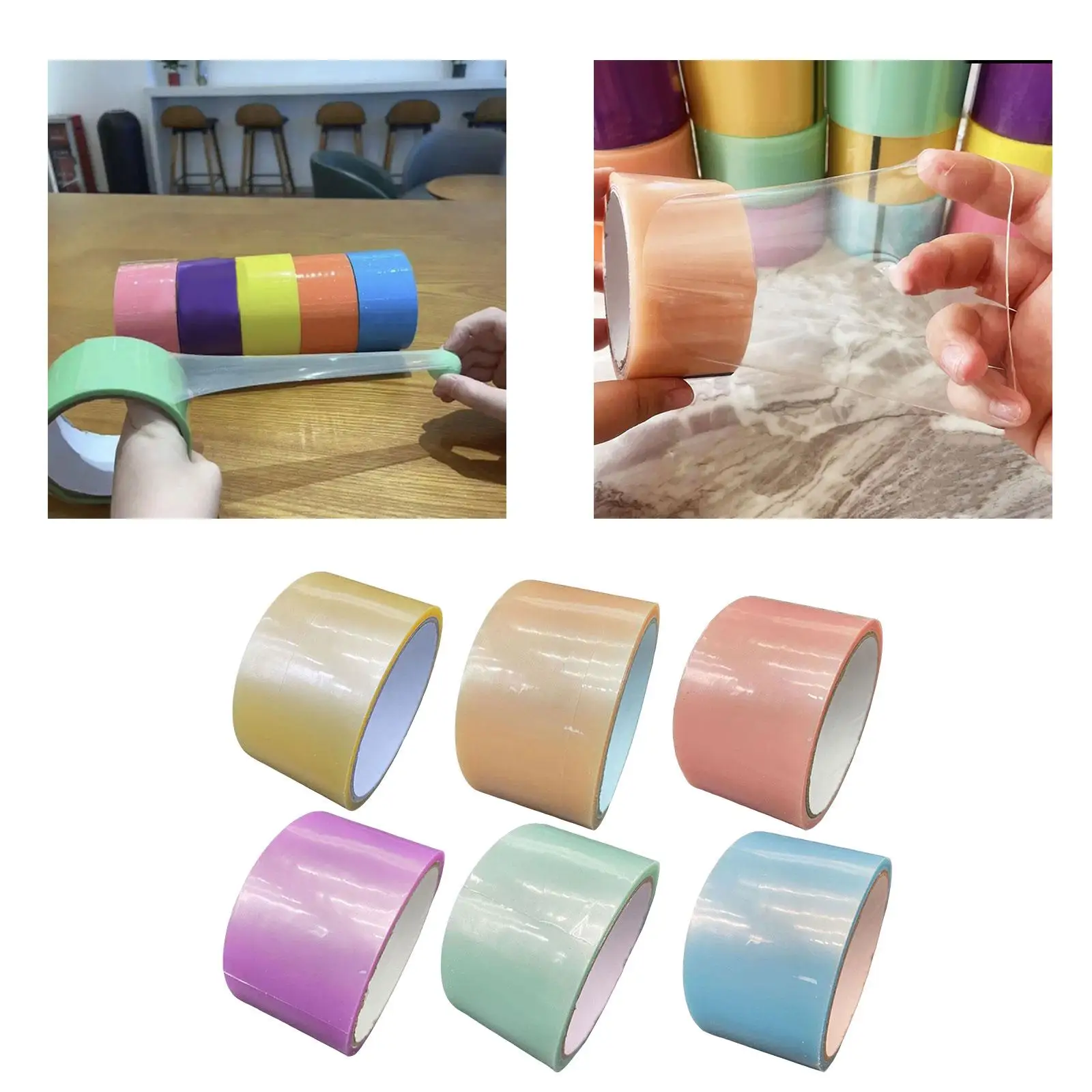 Funny Sticky Ball Tape DIY Game Crafts Relaxing Sensory Toy for Kids Supplies
