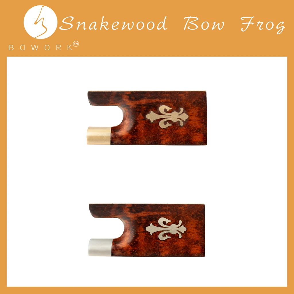 

BOWORK Snakewood Violin Bow Frog 4/4 Violin Fiddle Replacement Violin Bow Parts