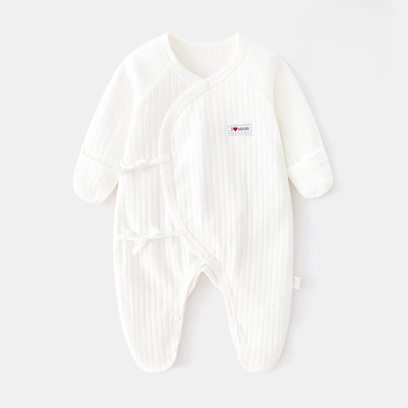 Long Sleeve Baby Onesies 2025 Baby Clothes Summer Leg-Wrapping Onesies Soft Boys Romper Cartoon Newborn Bodysuit 0-9Month