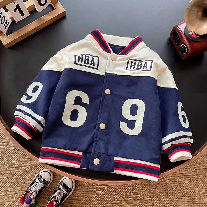 New Spring Autumn Baby Girls Boys Clothes Children Cotton Cartoon Jacket Toddler Fashion Baseball Jacket Infant Kids Sportswear