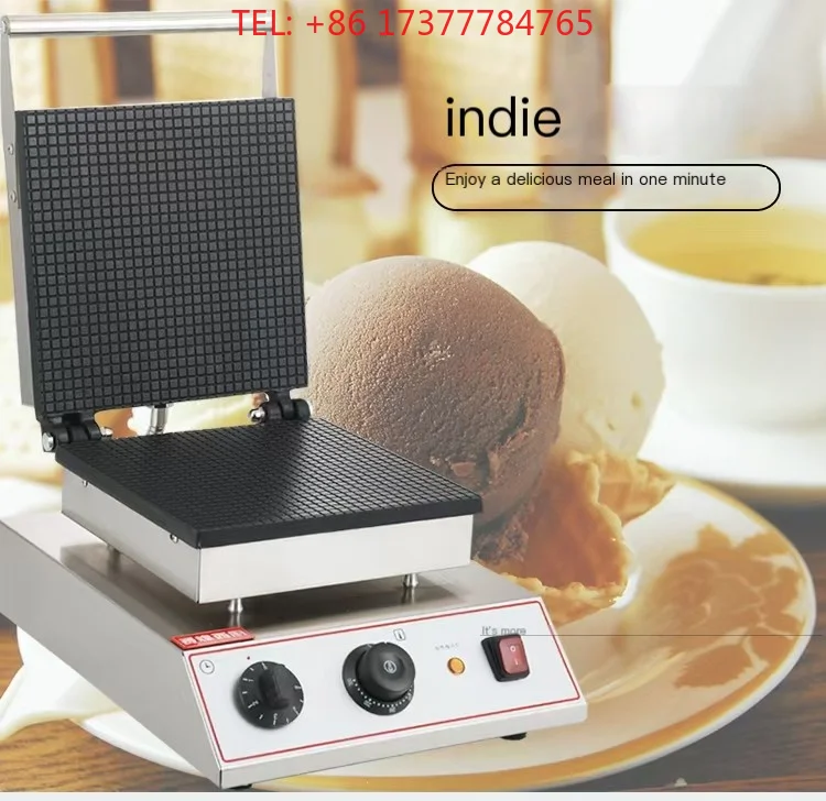 Commercial ice cream crispy ice cream cone machine egg roll machine shrimp slice fruit and vegetable egg roll stick water