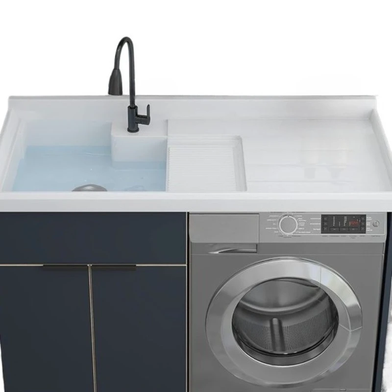 

Washing machine integrated cabinet, household washing machine significant other with rubbing board