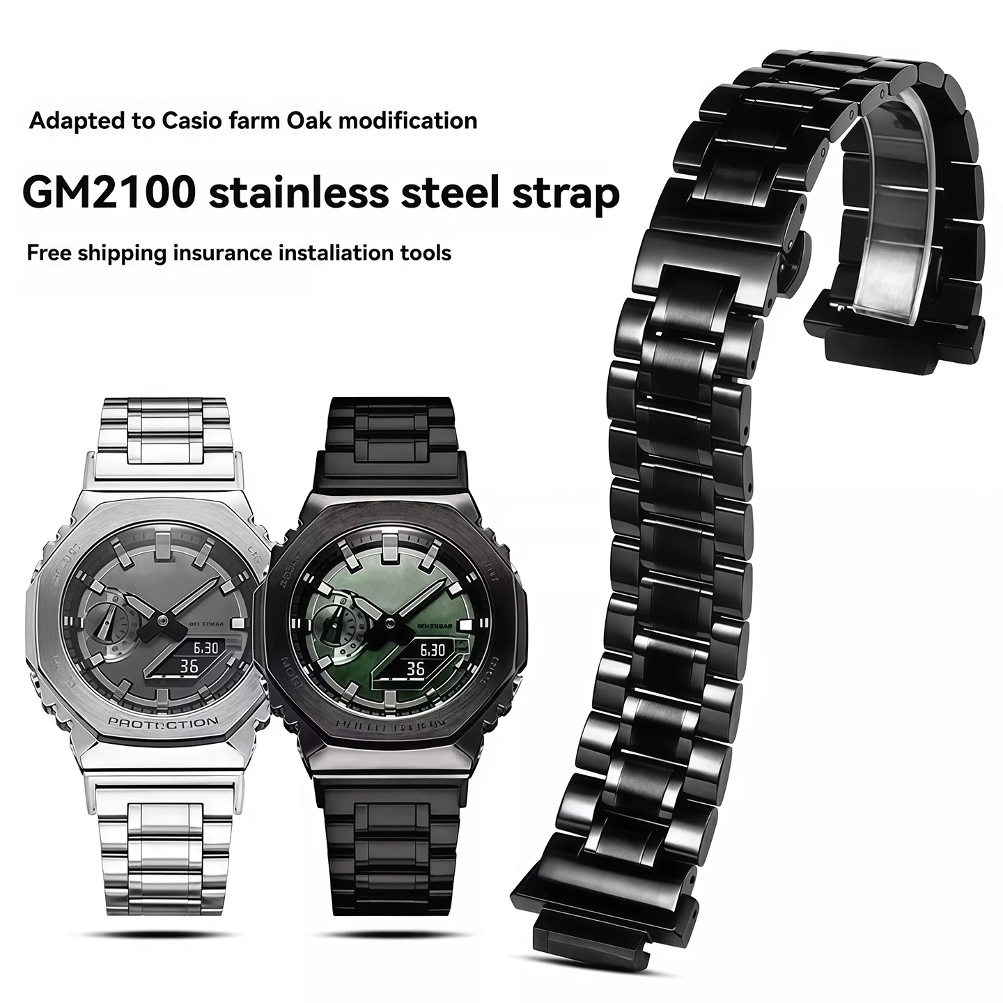 �y�Z�[�����z�J�V�I GA-2100 GA-2110 �������v�o���h G-SHOCK GM-5600 GA2100 GM2110 �V���[�Y ���^���\���b�h�X�e�����X�X�`�[���V���[�Y �����Y�X�g���b�v