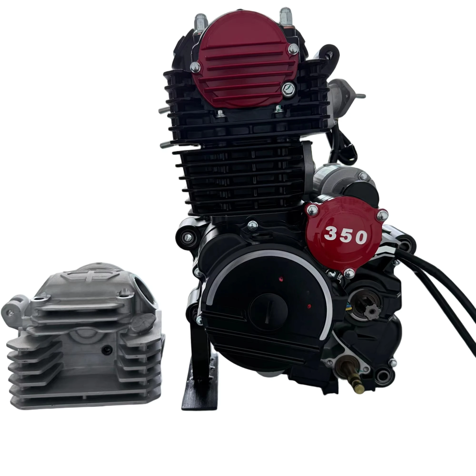 for Single Cylinder 350cc Air Cooled High Power Motorcycle Engine Assembly Premium Long Lifespan Manual Clutch