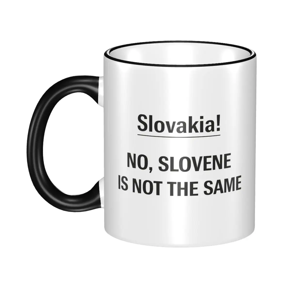 Mug amusant en céramique avec blague géographique Slovaquie vs Slovénie, tasses à café, tasses à thé, tasses à lait, cadeaux pour amis