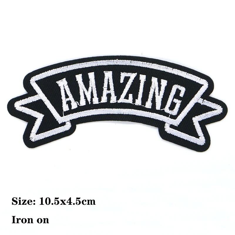 2 Pcs Fashion Rectangle Hand Eagle Sail Icon Embroidered Applique For Clothing DIY Iron on Patches on the sticker