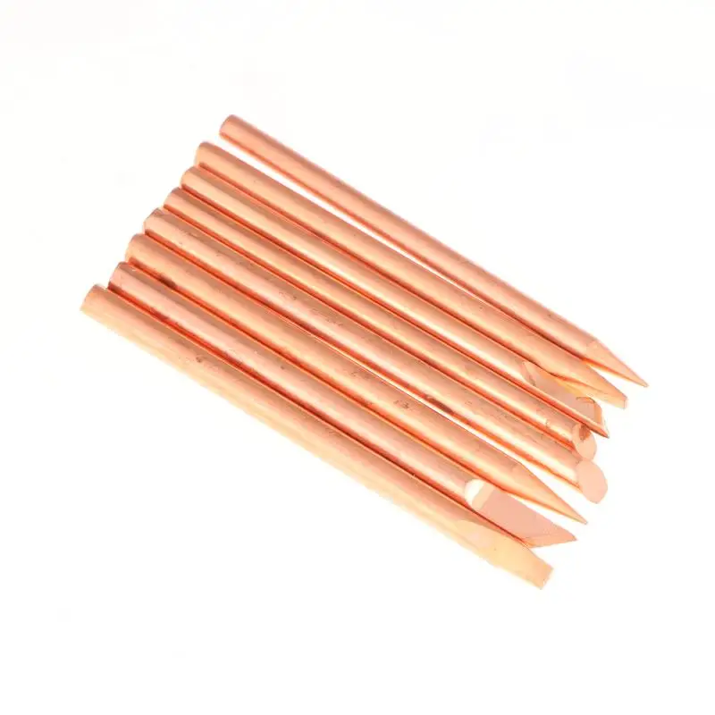 4Pcs Externe Wärme Lötkolben Spitze B C D K Reinem Kupfer Solder Kopf 30W 40W 60W Ersatz Spitze Schweißen Reparatur Werkzeuge